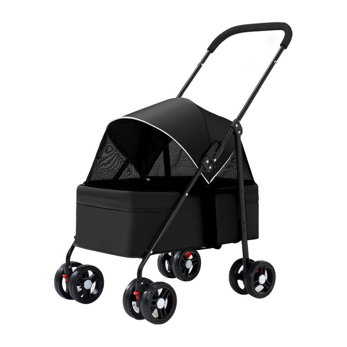 몽글펫 접이식 저상형 강아지 유모차 반려동물 개모차