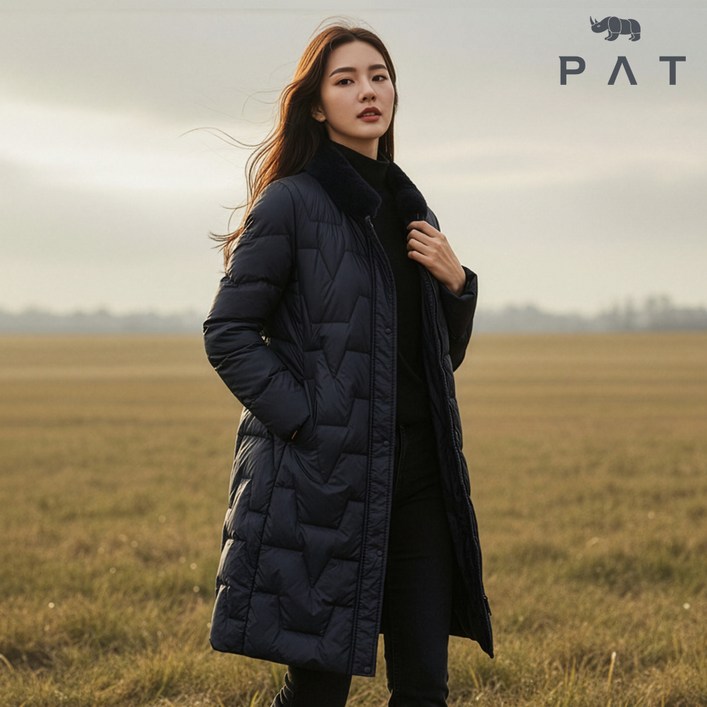 PAT 여성 렉스퍼 하이넥 롱 구스다운 점퍼9J82003