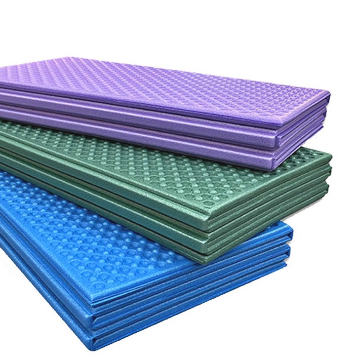 국산 두꺼운 양면 캠핑매트 200×140, 퍼플