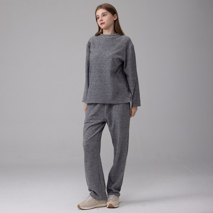 에버라스트 여자 루즈핏 테리기모 셋업 투피스 세트