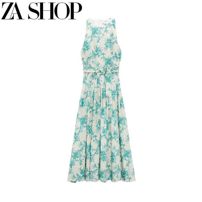 자라 원피스 민소매 벨트 주름 플라워 프린트 롱원피스 ZARA 자라 원피스 민소매 벨트 주름 플라워 프린트 롱원피스 ZARA