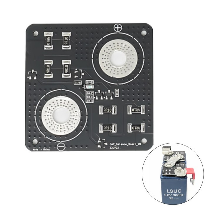 LSUC 2.8V 3000F 슈퍼 커패시터 밸런싱 캐패시터 보호회로, 1개