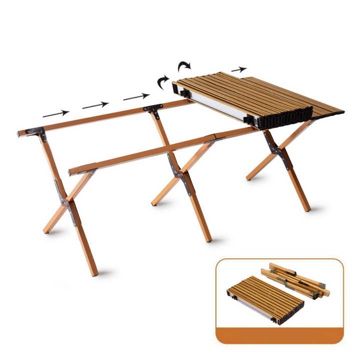 접이식 캠핑 테이블 120CM 와 60CM