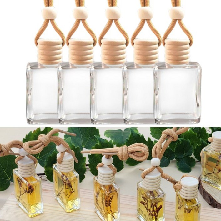 차량용 방향제 디퓨저 DIY 유리 용기 직사각 15ml18ml