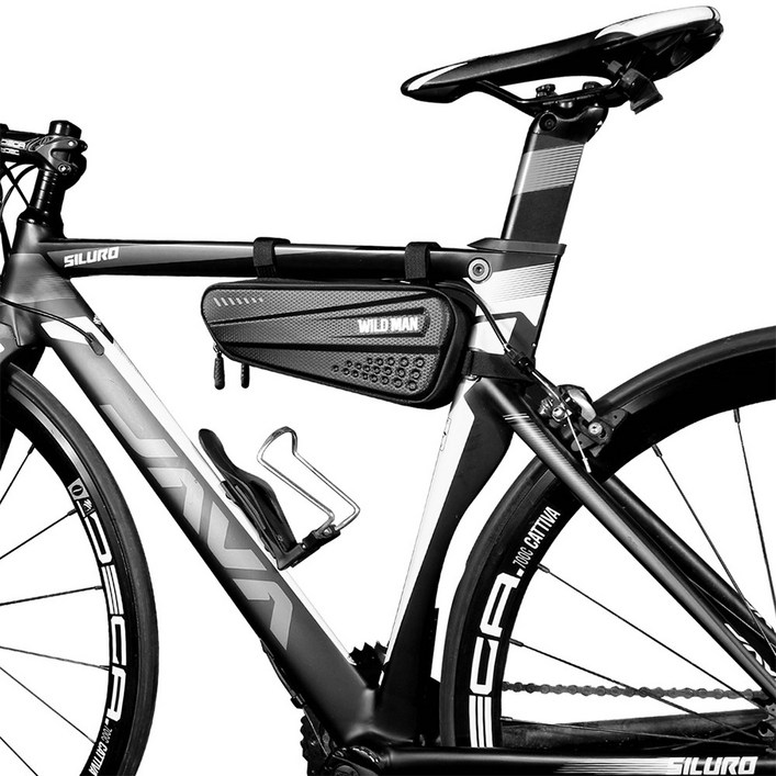 카본mtb 자전거 삼각 프레임 가방 방수 듀얼 포켓