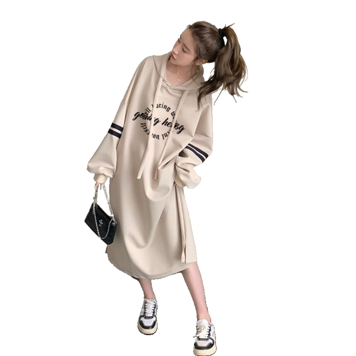 여성용 스탠다드핏 원피스 빅 사이즈 긴팔 일자형 원피스 뉴타임즈 1230YD25M