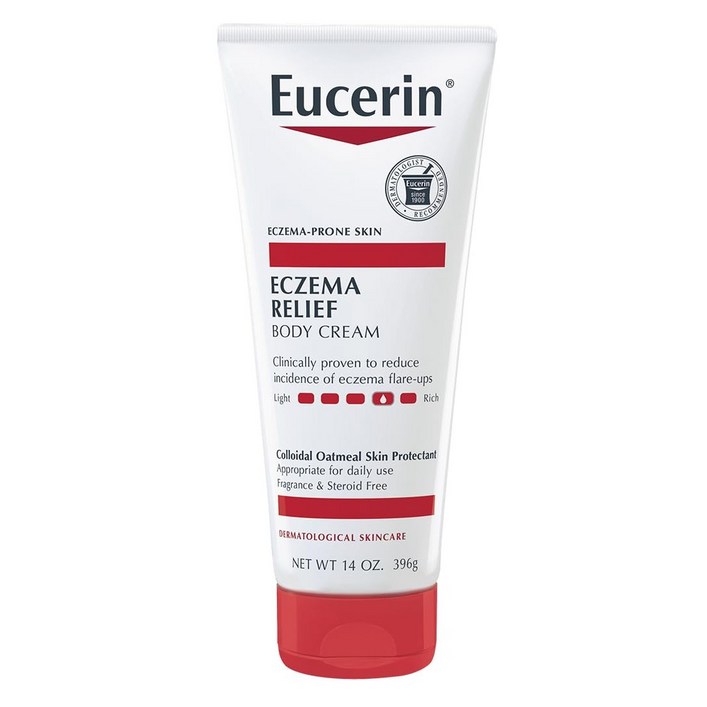 Eucerin, 습진 완화 크림, 습진성 피부, 무향  아토피 발진 습진 건성 민감성 피부염 보습 진정
