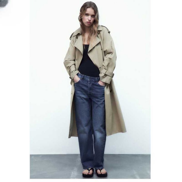 ZARA 트렌치코트 30대 40대 여성의류 벨트 더블 브레스트
