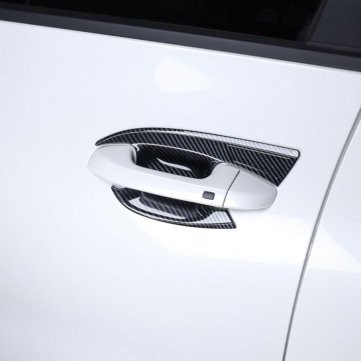 더블랙 호환 더뉴 셀토스 도어손잡이 커버 카본 몰딩 튜닝 용품