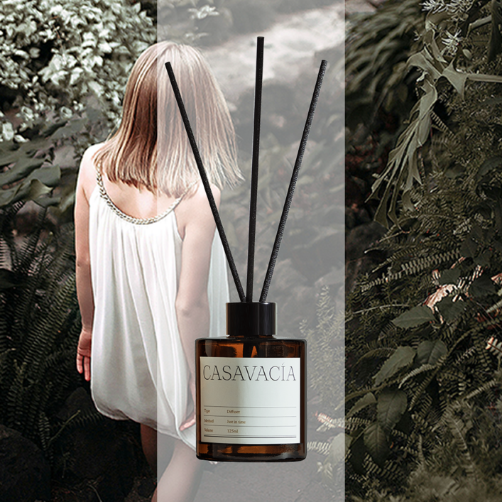 카사바시아 호텔 고급 디퓨저 방향제, 1개, 125ml, 플레르 드 뽀