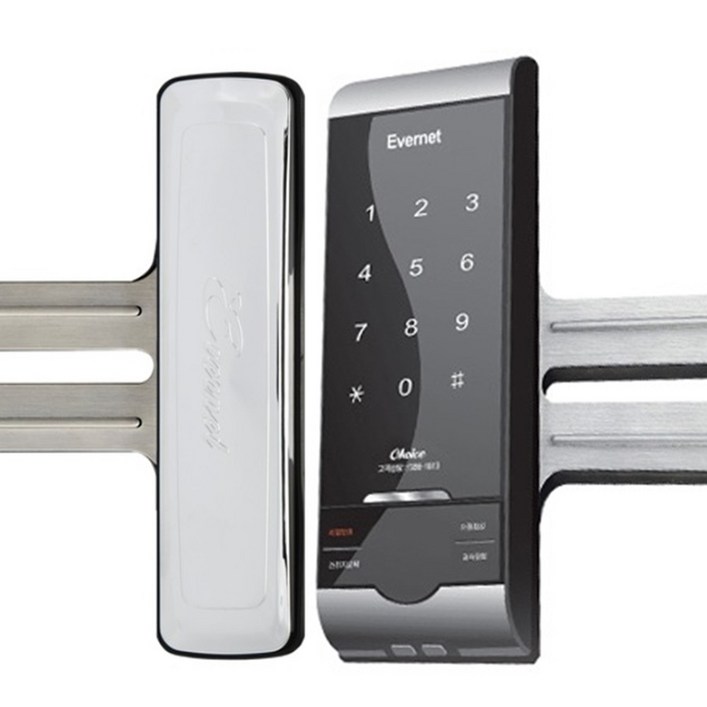 에버넷 번호전용 초이스글라스N 양문 GXCHOICEN 강화유리 유리문용 디지털도어락 빠른배송