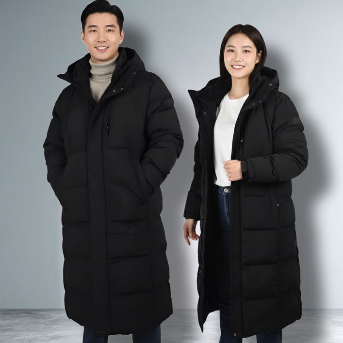 백화점상품정가 319,000 2025신상 블랙야크 남여공용 롱패딩 L몬트벤치 다운자켓 하이커 담요