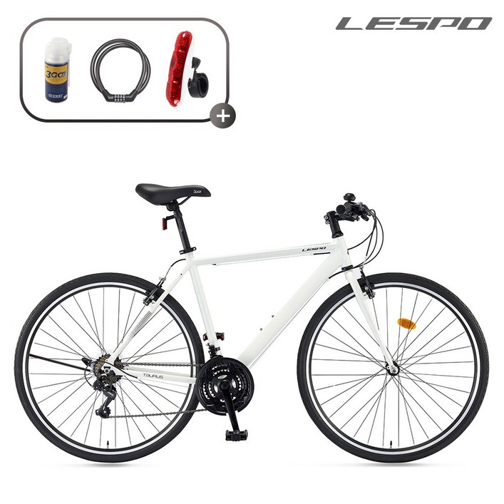 삼천리자전거 레스포 700C 토러스 21단 하이브리드 입문용 자전거 2026 조립자전거 99조립, 1개, 170cm, 펄 화이트 조립90 440