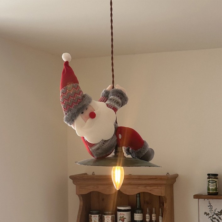 파티굿즈 크리스마스 천장장식 커튼집게 트리장식 산타