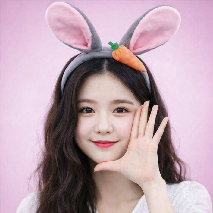 5시 당일출발 78가지 인싸머리띠 놀이공원 이벤트 사진관납품 토끼머리띠 헤어밴드 빠른배송, 01 실버바니