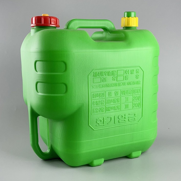 형창플라스틱 석유통 20L, 색상 4종, 선택1 가방자바라 20L 녹색, 1개