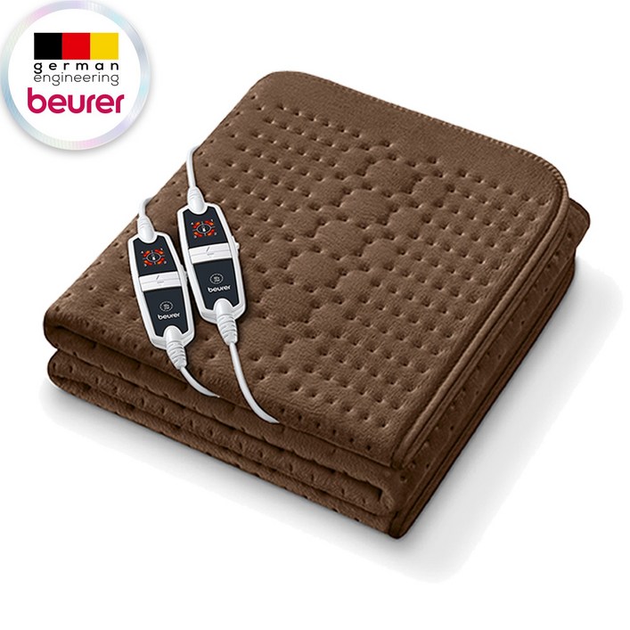 보이로 전기요 4단 브라운 전자파없는 전기매트 온열매트, 2인용 UB99 브라운