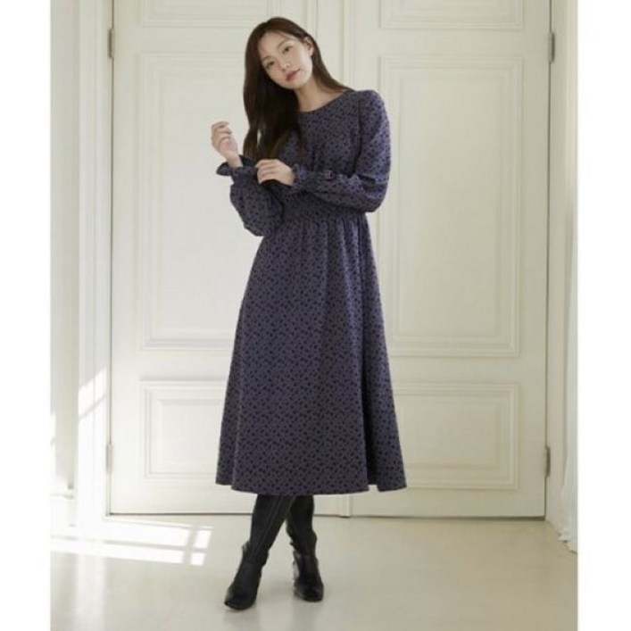 (플라스틱아일랜드)스모킹 플레어 원피스 WO081PQ4