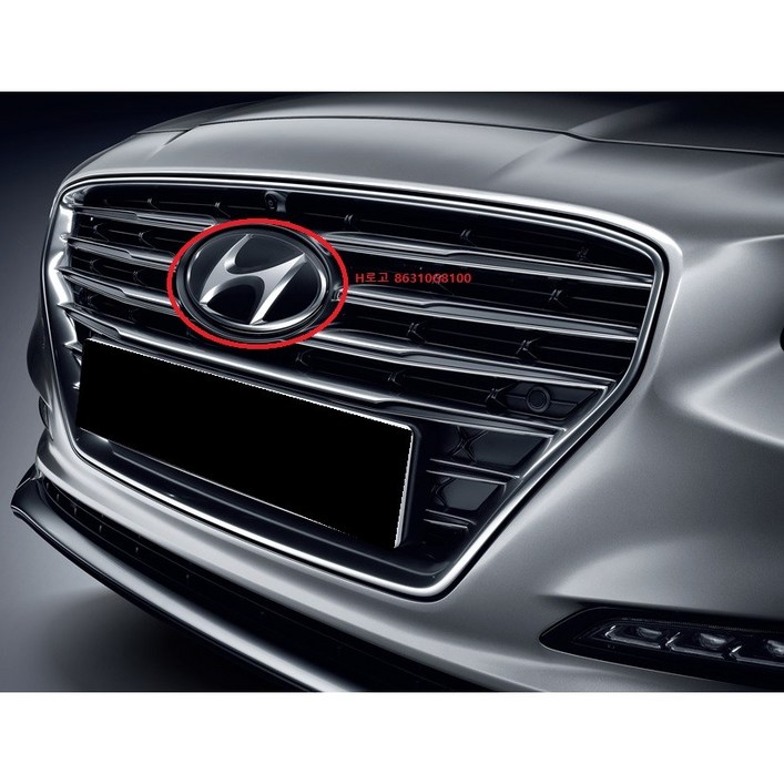 전면 H 로고  86310G8100  그랜져IG  LF소나타  하이브리드  H 로고  엠블렘  SCC아닌 타입  86310G8102호환  순정부품  순정개조