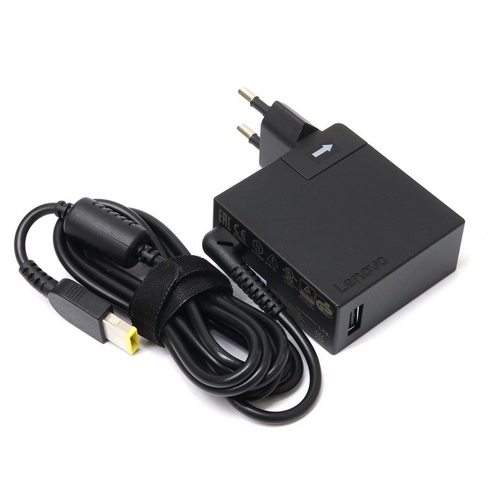 레노버 노트북 20V 3.25A 65W 슬림팁 ADLX65NLC3A 일체형 어댑터 ThinkBook 15 IIL Ideapad S500, 1개