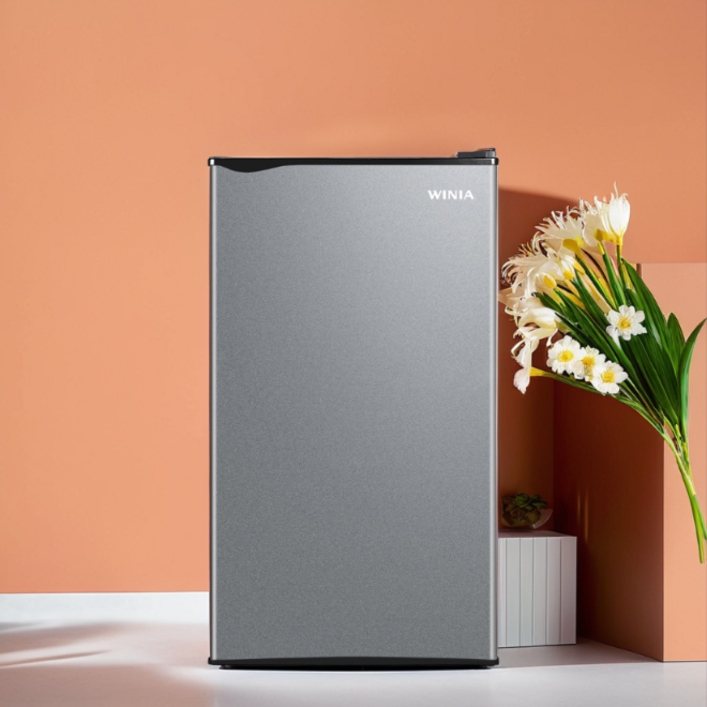 위니아 소형냉장고 93L EWRA091HEMCSOA 1도어 병원 오피스텔 사무실 원룸, EWRA091HEMCSOA, 실버