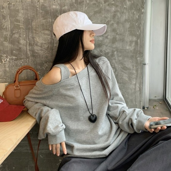자체제작 다이너 원숄더 맨투맨