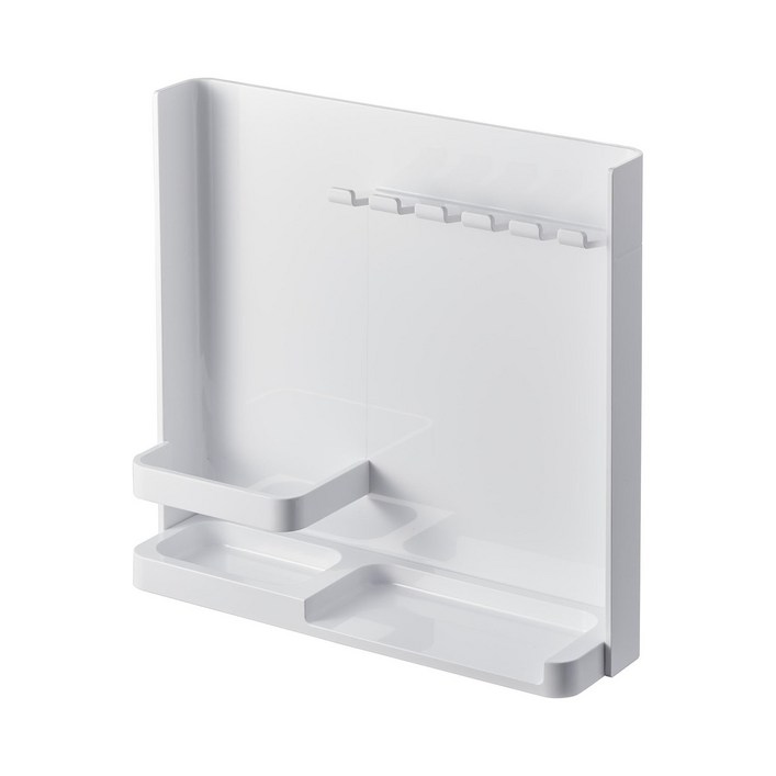 야마자키실업 칫솔 & 치약 거치대 타워 3505/3506, 화이트, 1개