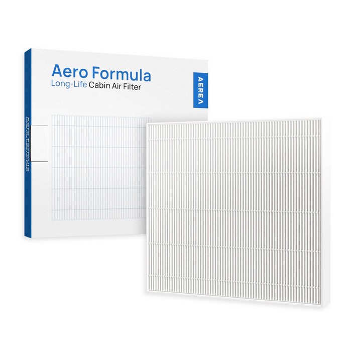 에리아 에어로포뮬러 2년 사용 가능한 괴물 성능 자동차 차량용 에어컨 히터 필터, CA 007, 1개
