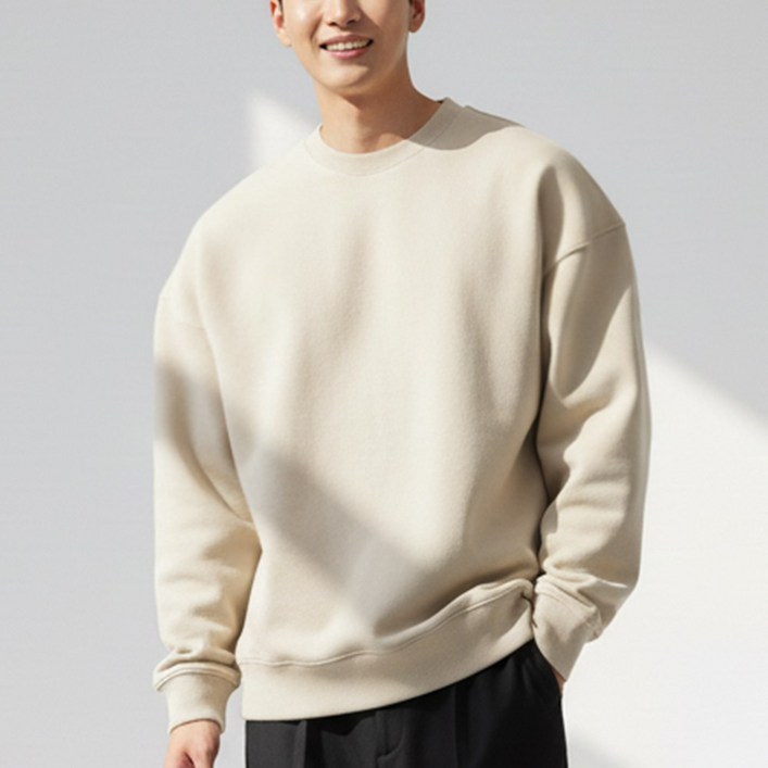 어워크 오버핏 프리미엄 무지 맨투맨 빅사이즈 남녀공용 티셔츠