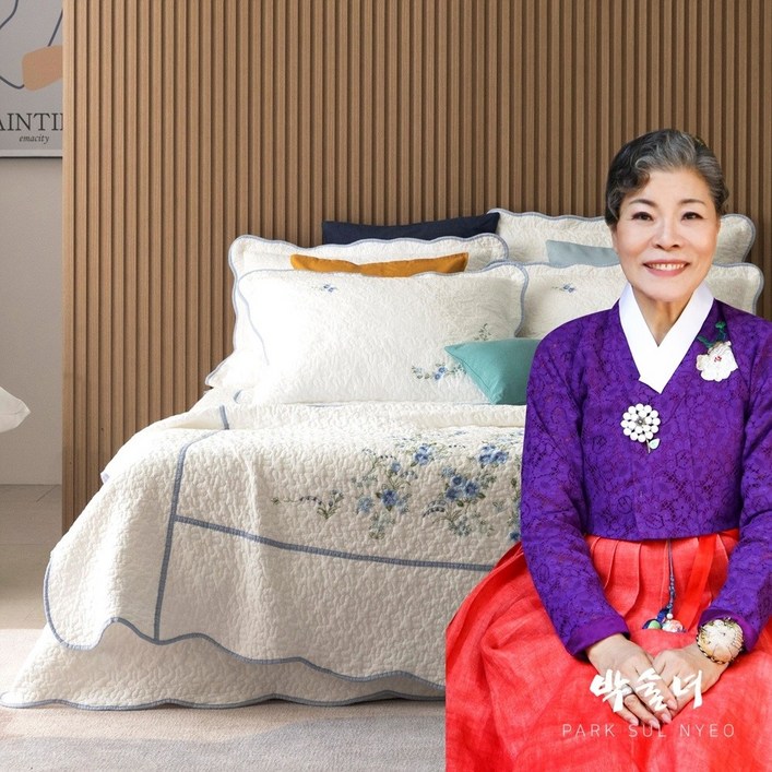 공식판매처 박술녀 순면 광목 워싱 침구 이불세트 작품명 화담클래식 이불패드베개커버 빠른배송 선물추천 쾌속건조 사계절침구 부모님선물 예단혼수