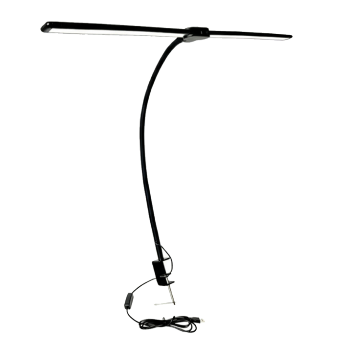 디프 듀얼 와이드 시력보호 LED 스탠드, 블랙