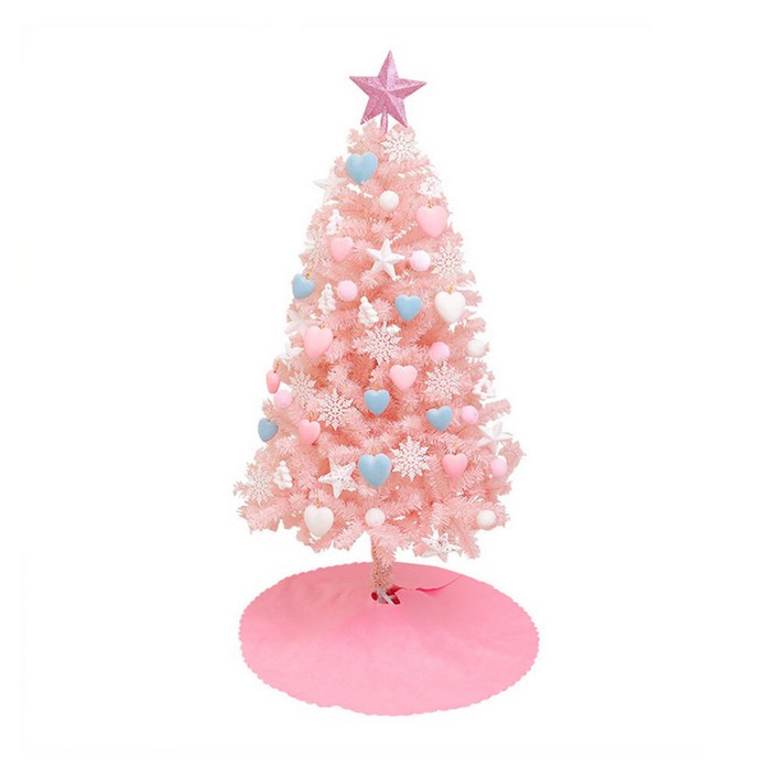 크리스마스 트리 세트 핑크 120cm