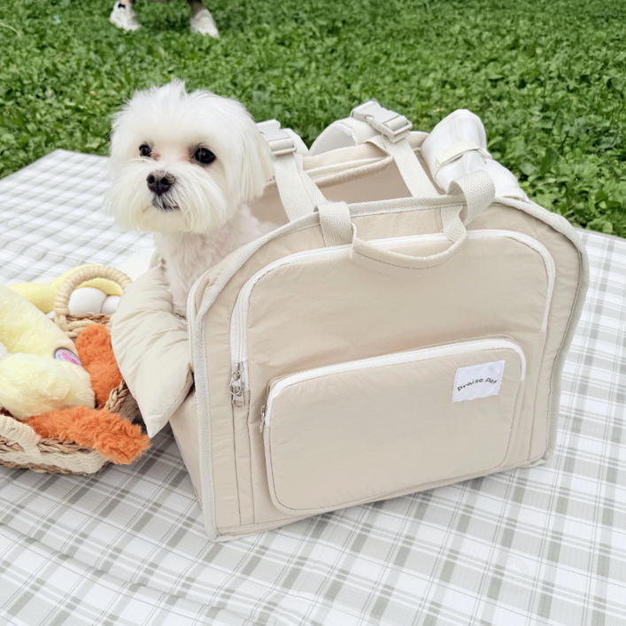 프레이즈펫 머랭 백팩  강아지 고양이 이동가방 이동장, 1개, 너트 머랭