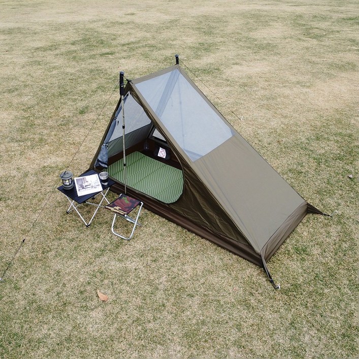 탑 랜더 초경량 1인 솔로 캠핑 텐트 통기성 좋은 미니 백패킹 텐트 Airy 1 Mesh Tent