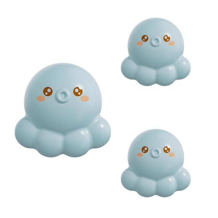 HwaDon 문어 실리콘 욕조 세면대 오버플로우 커버 마개