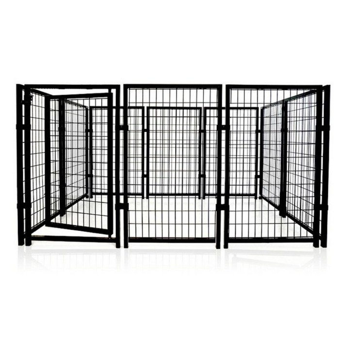 초대형 고급 펜스 대형견 강아지 개 철제 견사 울타리 운동장 개집 철장 마당, 1개