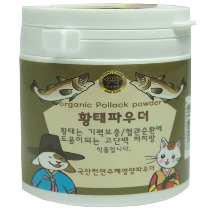 수제명가 반려동물 웰펫 황태파우더 영양제, 저지방, 100g, 1개