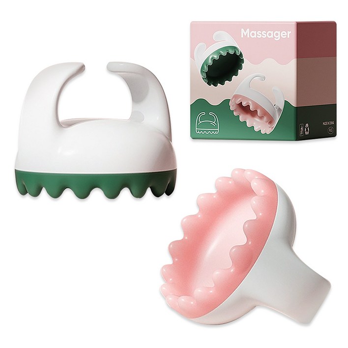 휴다온 종아리 복부 승모근 괄사 마사지기 2종 세트