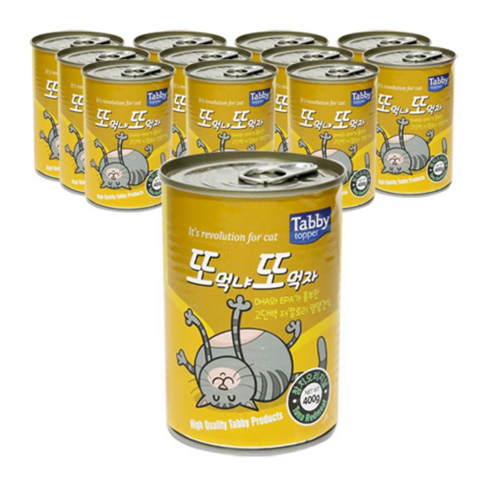 테비 또또캔 고양이간식 참치 400g, 12개, 참치 오리지날, 400g 테비 또또캔 고양이간식 참치 400g, 12개, 참치 오리지날, 400g