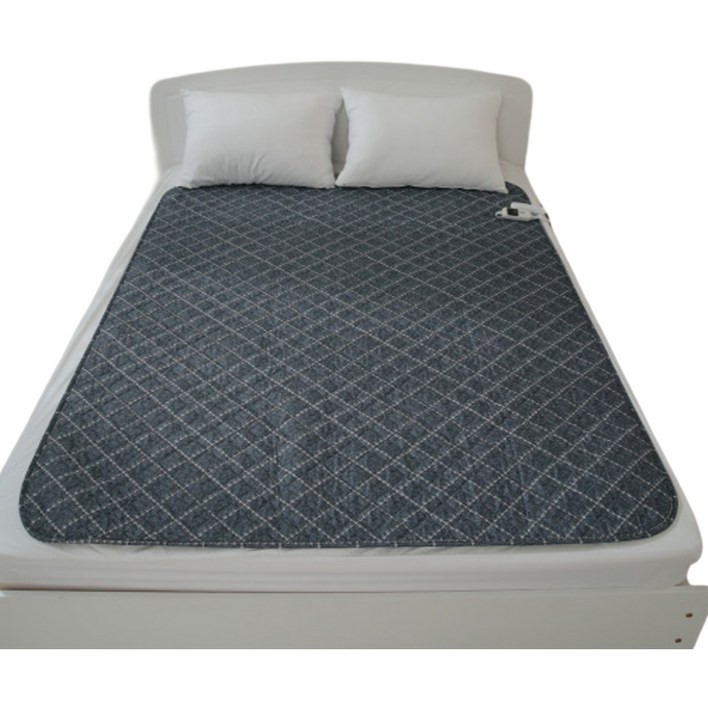 일월 피치블로썸 카본 탄소매트 네이비, 더블1400 x 1800 mm