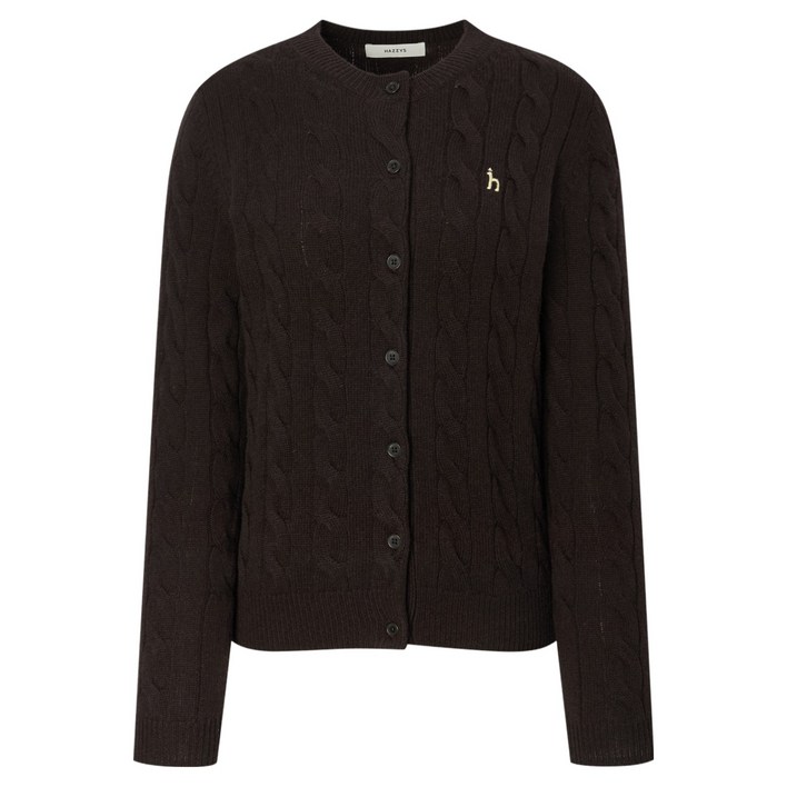 헤지스 여성용 짜임 울캐시미어혼방 가디건