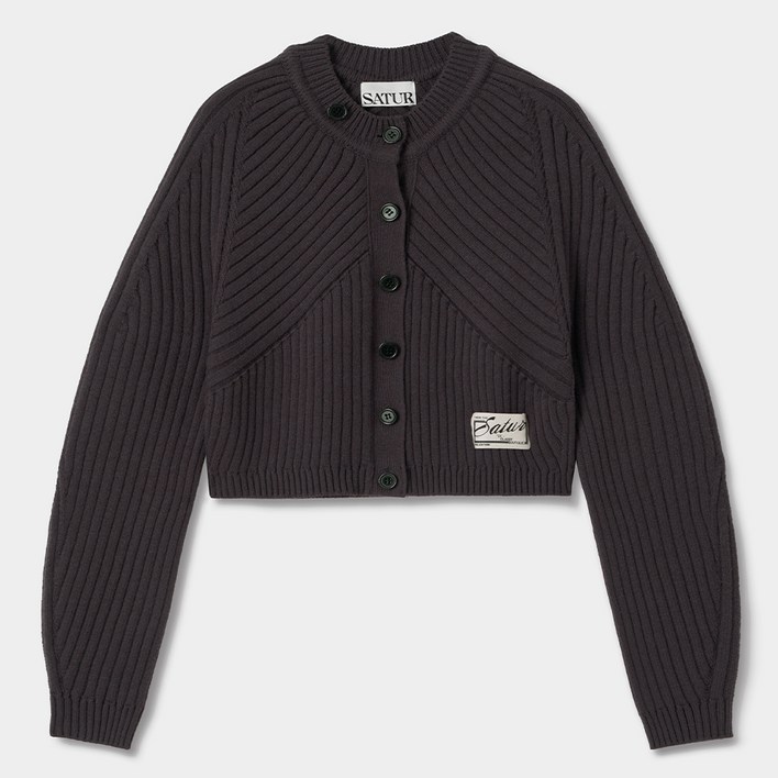 세터 여성용 소프 커브드 니트 가디건 SA233WKT01BR