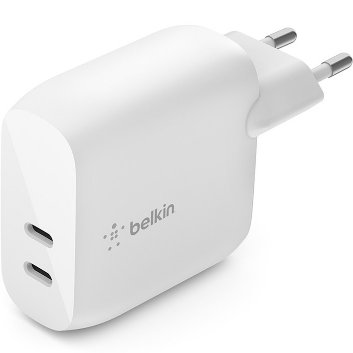 벨킨 부스트업 듀얼 USB C PD 3 40W 고속 충전기 WCB006