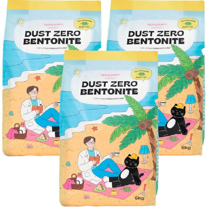 냥쌤 더스트제로 벤토나이트 고양이 모래 피톤치드 41,500
