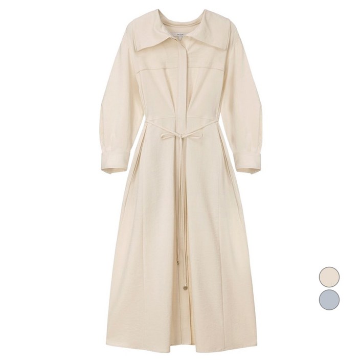 온앤온 여성용 셔츠형 플리츠 원피스 NEW3SO213