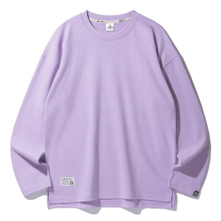 앨빈클로 남녀공용 세미 오버핏 무지 특양면 긴팔티셔츠 AVT363