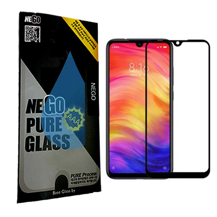 네고네고 퓨어 강화유리 휴대폰 액정보호필름 4D 풀커버 0.29mm, 1개