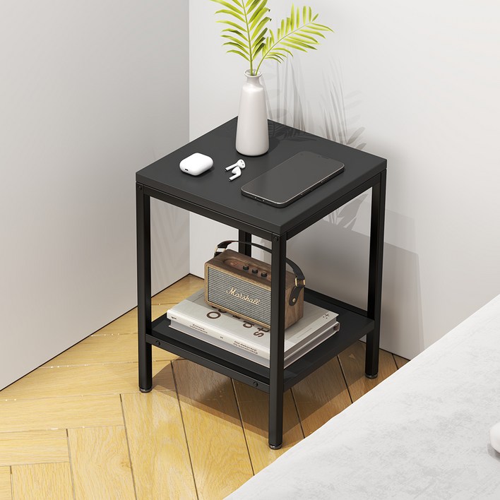 소하임 우드 낮은 미니 사이드 테이블