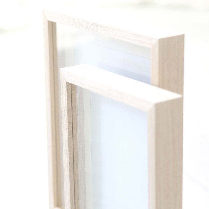 블레스프레임 플라워 관 액자 우드 프레임