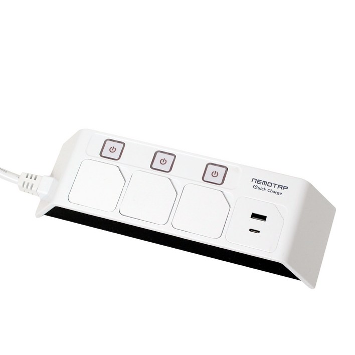 네모탭 개별 USB 고속충전 C타입 멀티탭 3구 SYNB3 USBCT2, 1.5m, 블랙, 1개 네모탭 개별 USB 고속충전 C타입 멀티탭 3구 SYNB3 USBCT2, 1.5m, 블랙, 1개